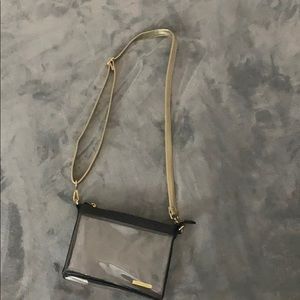 clear over the shoulder bag